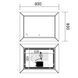 Дзеркало Mixxus CUBIC MR14-80x60-REVERSE (LED Touch, Anti-fog, димер) (MP6648) MP6648 фото 5