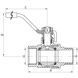 Кран кульовий 50 СК 2" ГШР латунний для кульового газу SK0095 фото 3