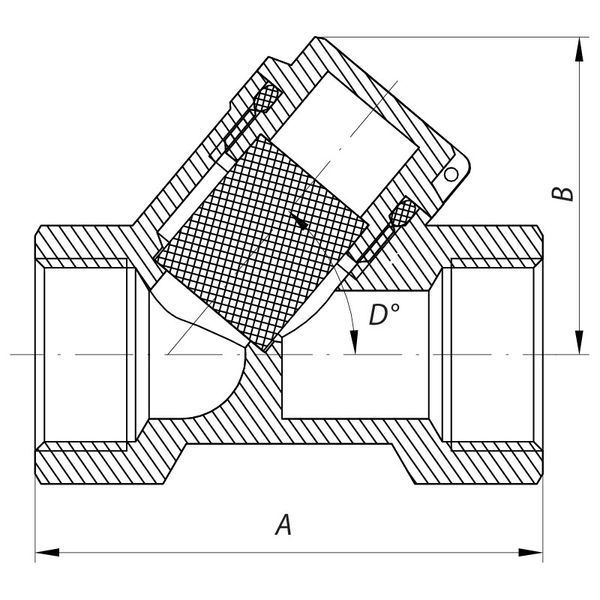 Фільтр грубої очистки 1" (нікельований) Чехія KP.F01.N BR92778 фото