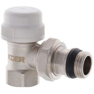 Кран радіаторний термостатичний кутовий 1/2" KOER KR.921-GI KR2682 фото