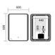 Зеркало Mixxus Premium OLIVARY MR19-80x60-REVERSE (LED Touch, Anti-fog, димер (3-6,5kK)) (MP6628) MP6628 фото 4