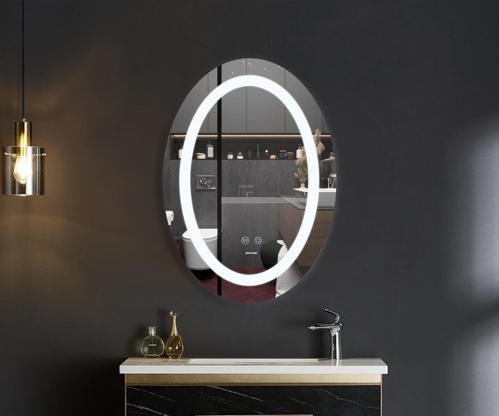 Дзеркало Mixxus PLAIN MV03-50x70 із LED Touch, Anti-fog, димером, рег. яскравості (MI6664) MI6664 фото
