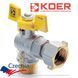 Кран кульовий з накидною гайкою кутовий для газу KOER 1/2" ГШБ (KR.221.G) KR0168 фото 4