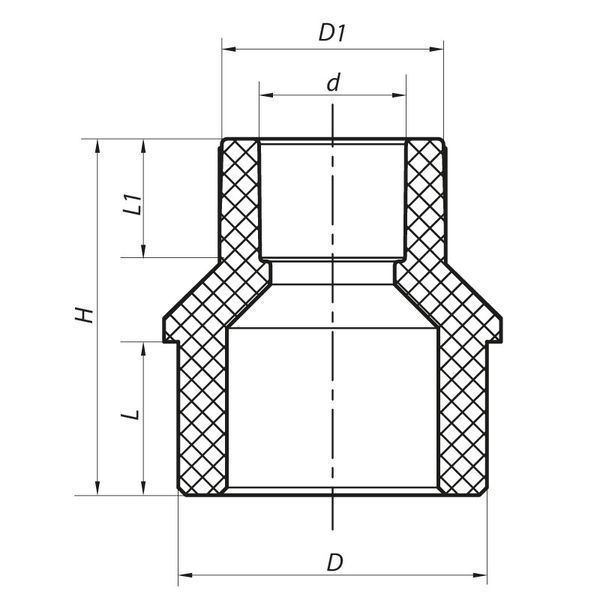 Муфта редукційна HB 32x25 PPR Koer K0058.PRO (KP0068) KP0068 фото