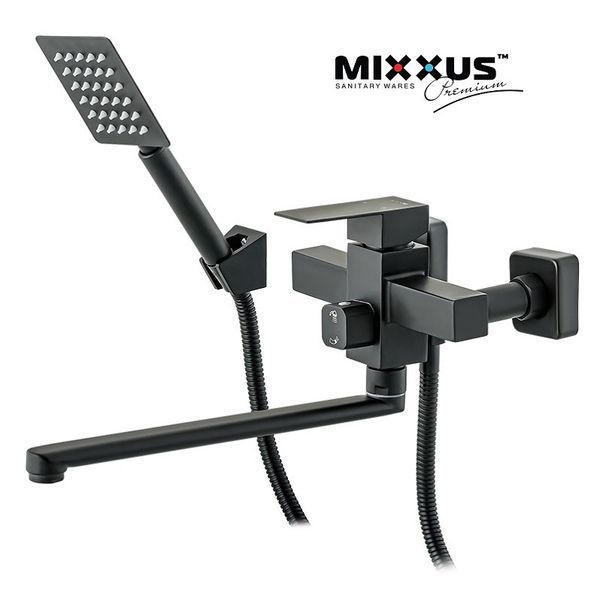 Змішувач для ванни Mixxus KUB-006 чорний MI2811 фото