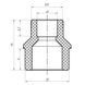 Муфта редукційна HB 32x25 PPR Koer K0058.PRO (KP0068) KP0068 фото 2