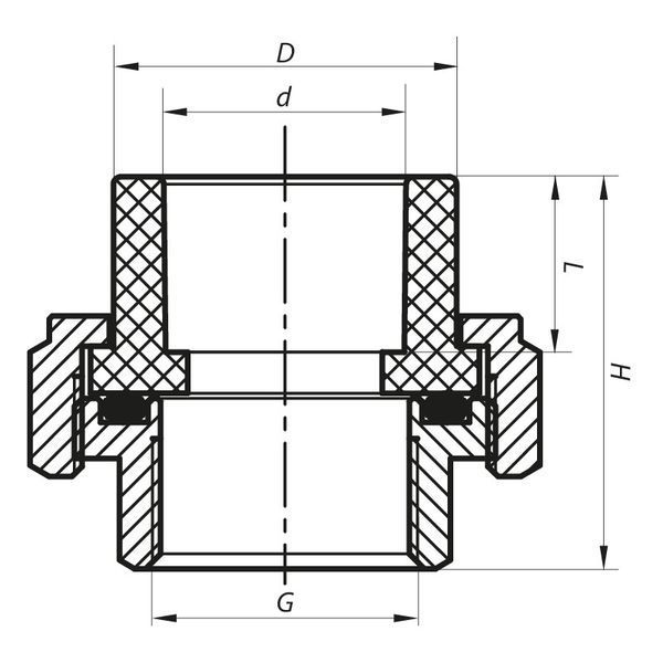 Сгон-американка ВР 40x1.1/4F PPR Koer K0132.PRO (KP0167) KP0167 фото
