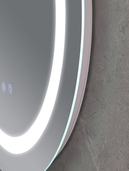 Дзеркало Mixxus PLAIN MC02-80 з LED Touch, Anti-fog, димером, регулюванням яскравості, годинником (MI6931) MI6931 фото