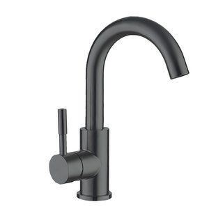 Змішувач для умивальника Графіт Mixxus SUS-011-B graphite MI5906 фото