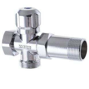 Кран для пральної машини триходової 3/4x3/4x3/4 KOER KR.521 KR0148 фото
