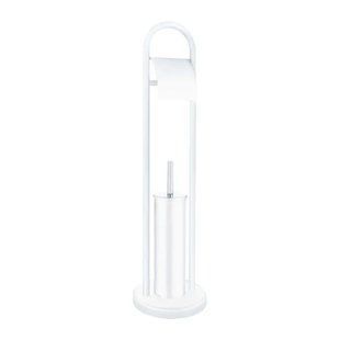 Єрш для підлоги з папероутримувачем ZERIX KIT ME04 White (ZX4643) ZX4643 фото