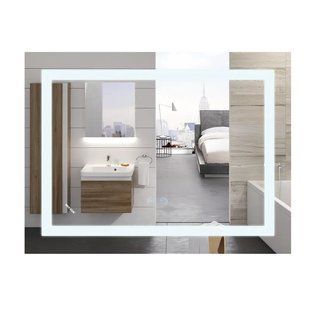 Дзеркало Mixxus WARM MR12-80x70-REVERSE із LED Touch, Anti-fog, димером, регулюванням яскравості (MI6936) MI6936 фото