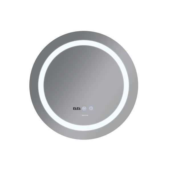 Дзеркало Mixxus PLAIN MC02-60-CASE із LED Touch, Anti-fog, димером, рег. яскравості, годинником (MI6661) MI6661 фото