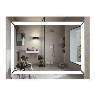 Дзеркало Mixxus Light MR01-90x70 (годинник, LED-підсвічування, антизапотівання) (MI5999) MI5999 фото