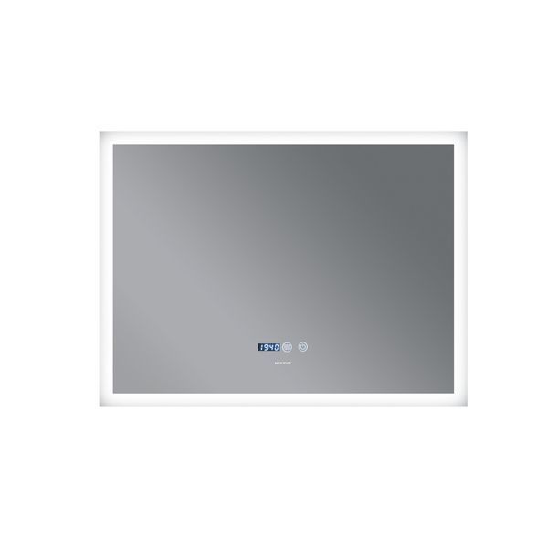 Дзеркало Mixxus Flat MR04-100x60 (годинник, LED-підсвічування, антизапотівання) (MI6008) MI6008 фото