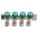 Колектор вентильний з фитингом Чехія KP.1124-4 1"x4 ways BR92834 фото 3