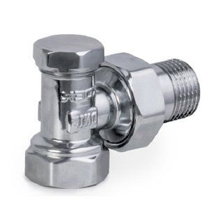 Вентиль радіаторний кутовий без ручки хромований 1/2x1/2 KOER KR.902.CHR KR2821 фото