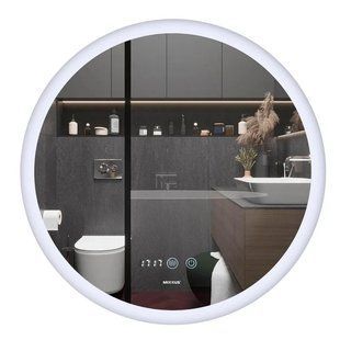 Дзеркало Mixxus Plain MC10-60 (годинник, LED-підсвічування, антизапотівання) (MI6013) MI6013 фото