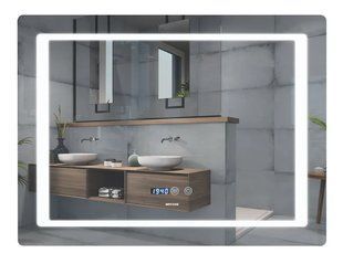 Дзеркало Mixxus Style MR03-80x60 (годинник, LED-підсвічування, антизапотівання) (MI6005) MI6005 фото