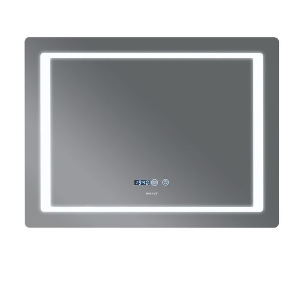 Дзеркало Mixxus Style MR03-80x60 (годинник, LED-підсвічування, антизапотівання) (MI6005) MI6005 фото