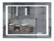 Дзеркало Mixxus Style MR03-80x60 (годинник, LED-підсвічування, антизапотівання) (MI6005) MI6005 фото 1
