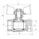 Кран Wing 20x3/4F для металопластикових труб кульовий СК SK0006 фото 2