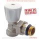 Кран радіаторний з ручкою кутовий 1/2x1/2 з антипротечкою KOER 901-Gi KR0173 фото 2