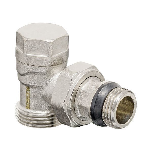 Комплект для підключення радіатора кутовий з термоголовкою 1/2"x3/4" KOER SET-14 KR3178 фото