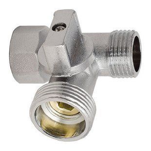 Кран приладовий триходовий KOER 1/2Mx3/4Mx1/2F KR.515 KR0103 фото